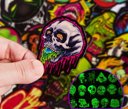 Stickers luminosos premium resistentes