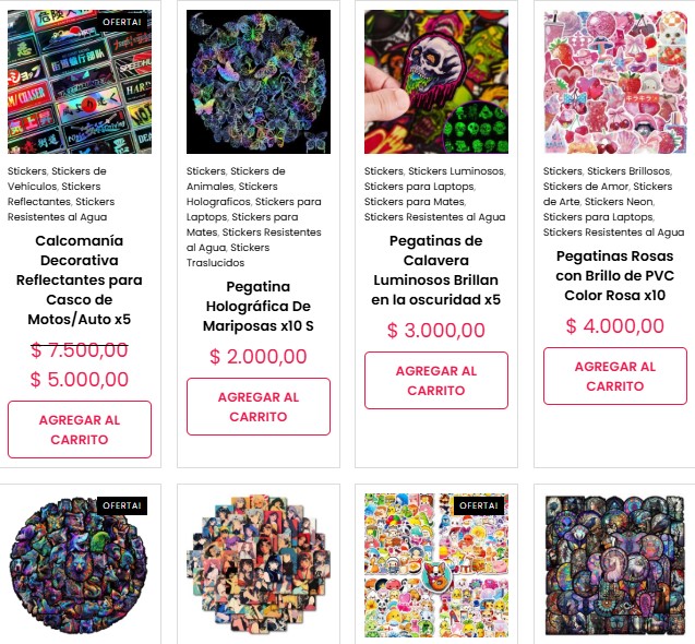 Stickers para termos y mates de mujer